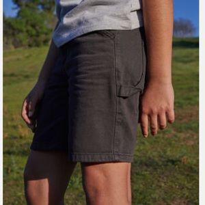 Pacsun Utility Carpenter Denim Shorts Dark Wash Black‎ Size 12 Kids